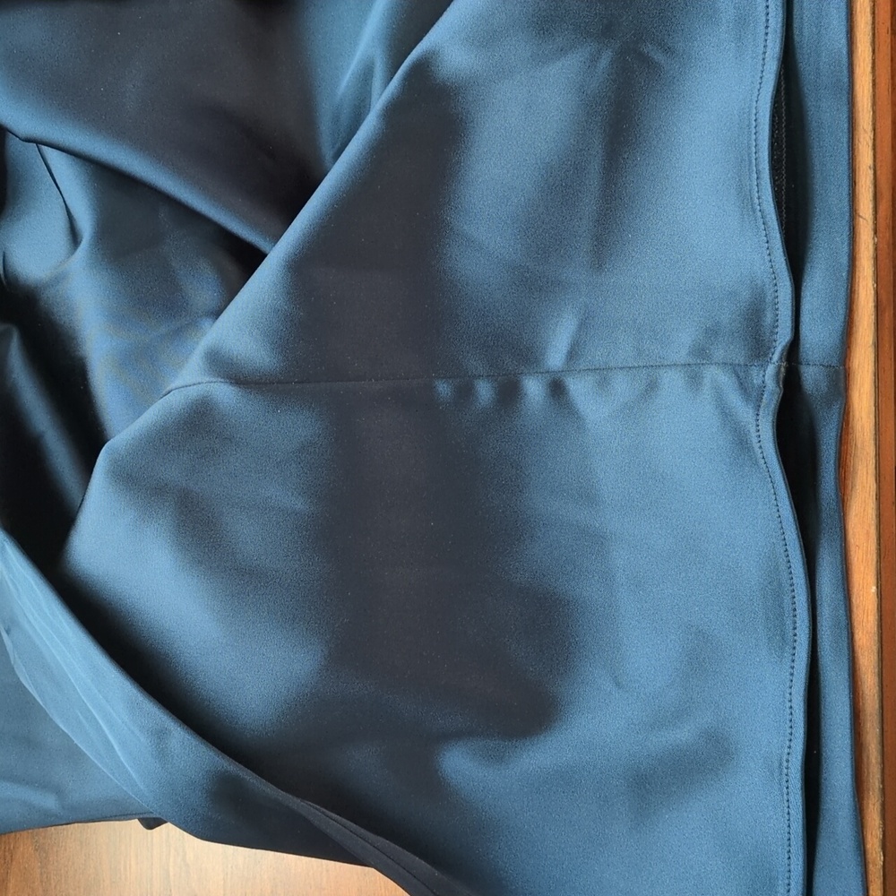 Abercrombie And Fitch Satin Maxi Dress In Navy Size S - Picture 10 of 13